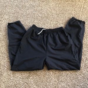 Sportsmaster USA Unisex XL Black Lightweight (100% Nylon) Track Pants/Joggers